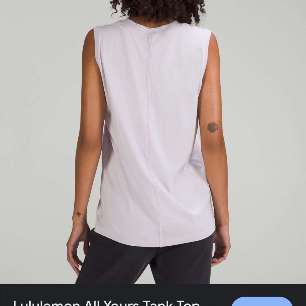 Lululemon thick material light pink top